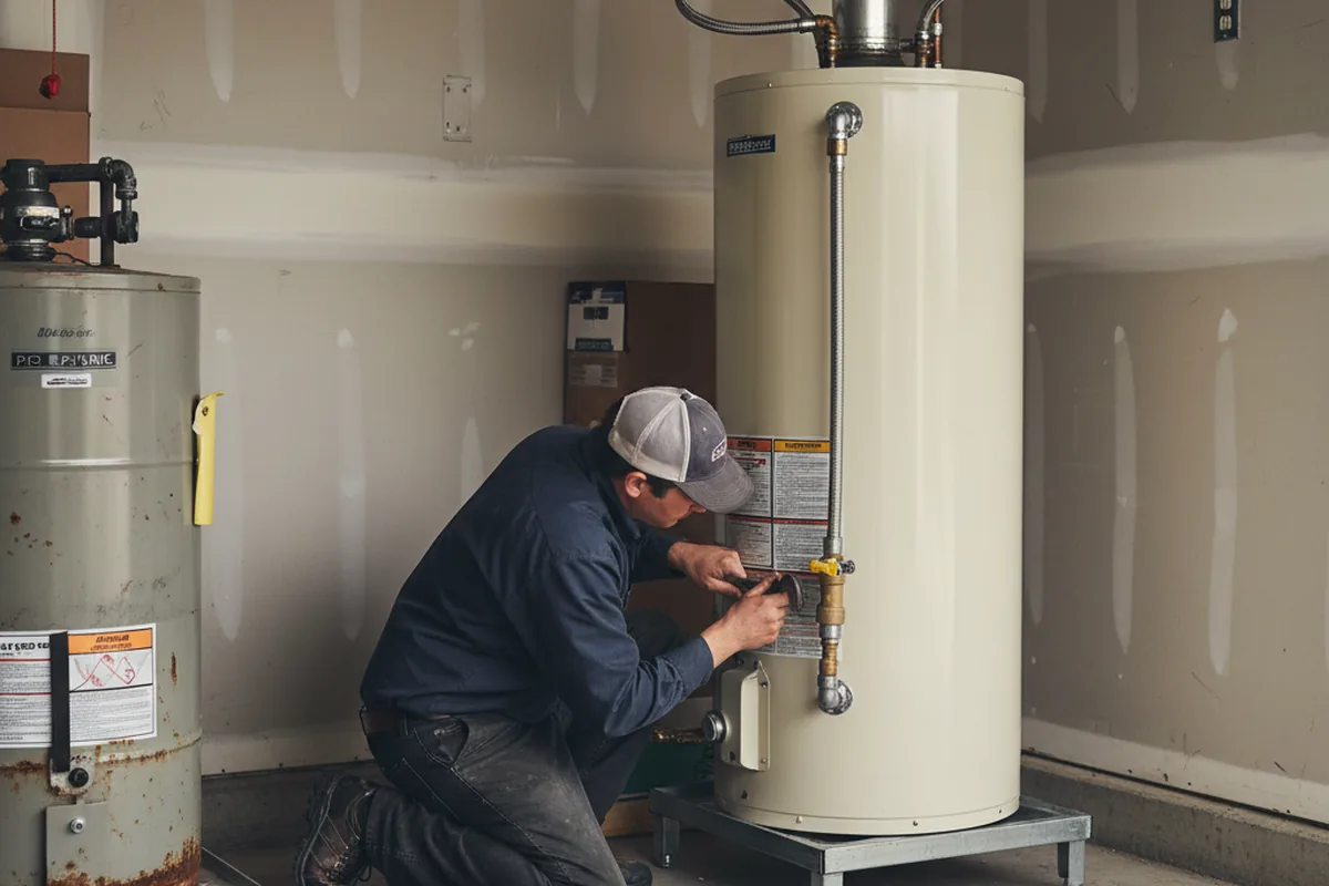 Water heater and shutoff valve replacement in Luke Air Force Base
